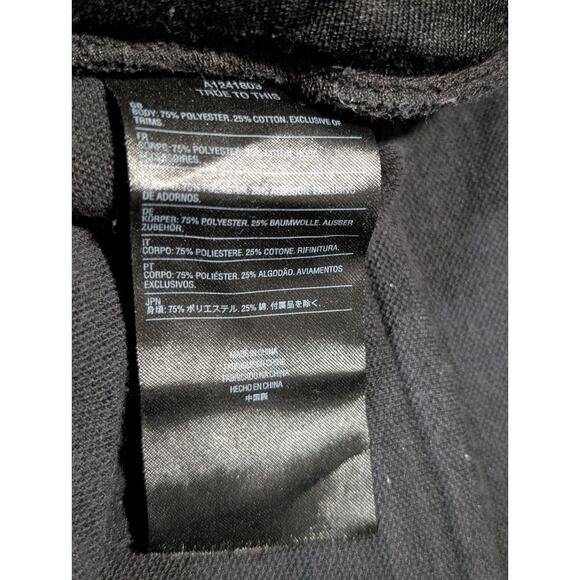 Men's Volcom Small Black Polyester/Cotton Album Pants Spell Out Logo Black White - Picture 4 of 10